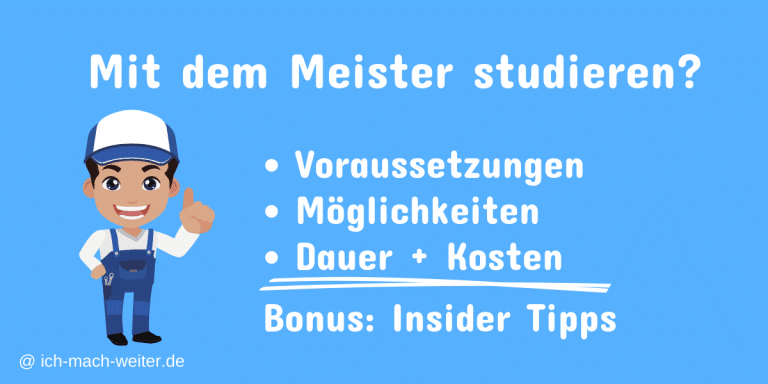 Read more about the article Mit dem Meister studieren, so gehts. Voraussetzungen & Deine Möglichkeiten (2024)